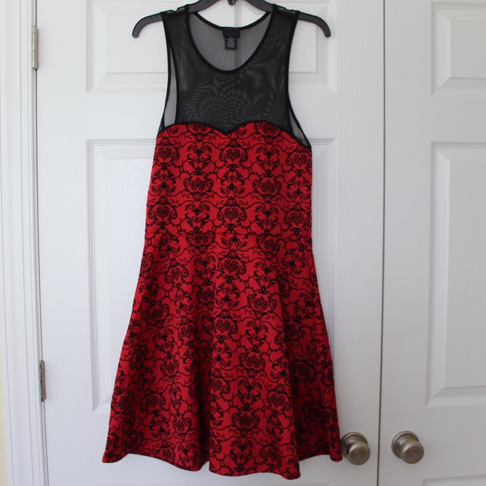 Rue 21 | mesh top skater girl dress